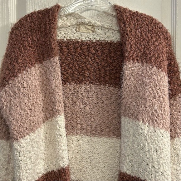 Altar'd State Women's Striped Open Front Cardigan Sweater Size S/M - Picture 4 of 7